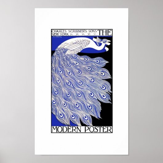 Poster  pacock het moderne Poster (Voorkant)