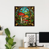 Poster paddenstoelen (Thuiskantoor)