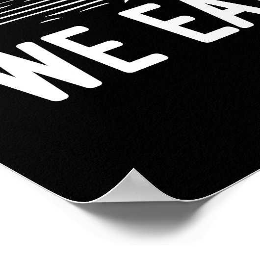 Poster Paddle, Conquer, Manger Snacks - Funny Dragon Boat (Coin)