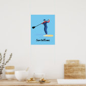 Poster Paddleboarding en stand-up (Cuisine)