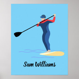Poster Paddleboarding en stand-up
