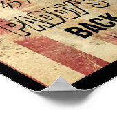 Poster Paddy's Back Funny Trump2 (Coin)