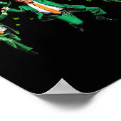 Poster Paddy's Back Funny Trump Danser la Saint Patrick's (Coin)