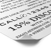 Poster Padlock moderne, Locksmith Publicité (Coin)