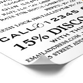 Poster Padlock vintage, Locksmith Publicité (Coin)