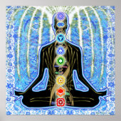 Poster Padma Bleu Arabesque (Devant)