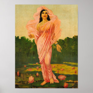 Poster Padmini par Raja Ravi Varma