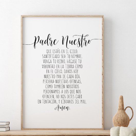 Poster Padre Nuestro Que Estás En El Cielo