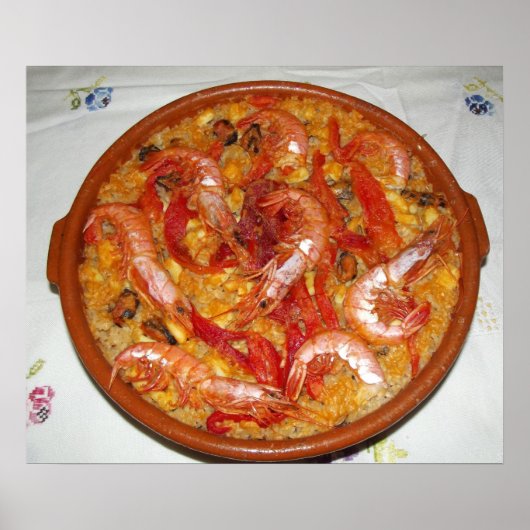 Poster Paella De Marisco Póster (Devant)