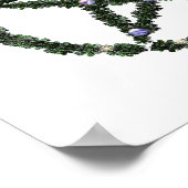 Poster Pagan Blessé Holiday Yule Wreath Pentacle (Coin)