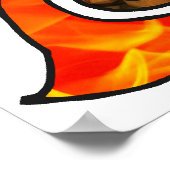 Poster Pagan Celte noeud Terre Air Fire Éléments d'eau (Coin)