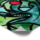 Poster Pagan Yule Pentagram (Coin)