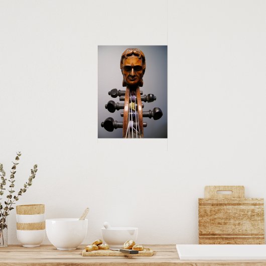 Poster Paganini Scroll Photo - Customisé (Cuisine)