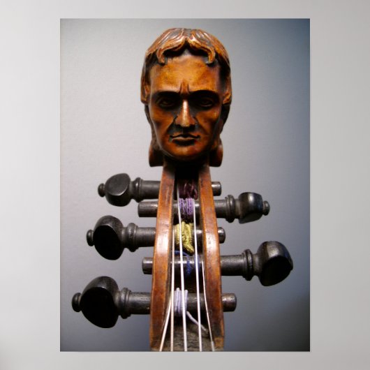 Poster Paganini Scroll Photo - Customisé (Devant)