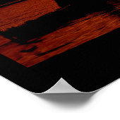 Poster Pagayer dans le coucher du soleil - Avec barre de (Coin)