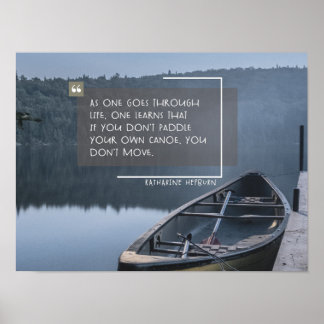 Poster Pagayer votre propre canot