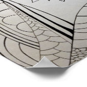 Poster Page Coloration Abstraite (Coin)