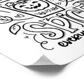 Poster Page Coloration des épices citrouilles (Coin)