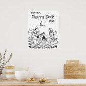 Poster Page Coloration romantique | Épouse-moi ? (Cuisine)