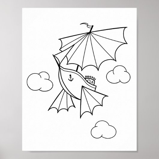 Poster Page Coloriage d'expédition (Devant)