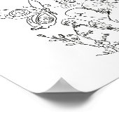 Poster Page couleur chaton d'art populaire hispanique (Coin)