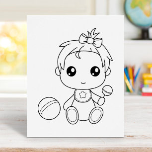Poster Page Couleur de combinaison pour bébé