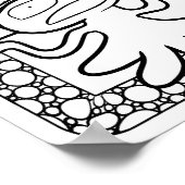 Poster Page de coloration Alien Halloween amusante (Coin)