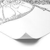 Poster Page de coloriage adulte complexe : Insecte Steamp (Coin)