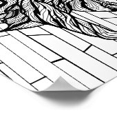 Poster Page de coloriage - Année du tigre (Coin)