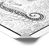 Poster Page de coloriage des scènes sous-marines (Coin)