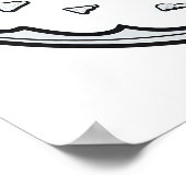 Poster Page de coloriage - Donut!, Coloriez votre propre  (Coin)