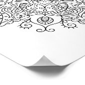 Poster Page de coloriage Mandala marocain (Coin)