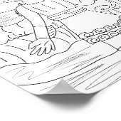 Poster Page de coloriage Poseidon Imprimer (Coin)