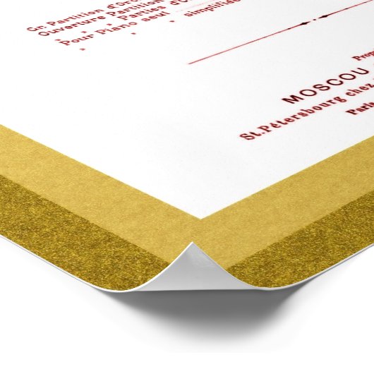 Poster Page de garde musicale Nutcracker Imprimer (Coin)