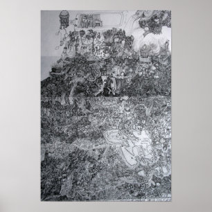 Poster Page de l'affiche détaillée du livre de l'artiste 