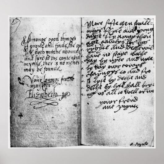 Poster Page de manuscrit (Devant)