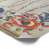 Poster Page de notation musicale avec historique (Coin)