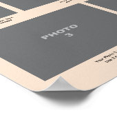 Poster Page de photos commémoratives Amour et famille (Coin)