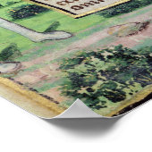 Poster Page de texte avec un détail de bordure d'un (Coin)