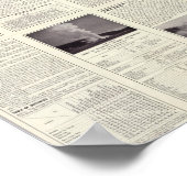 Poster Page de texte du parc national Yellowstone (Coin)