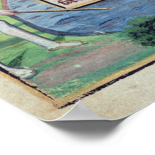 Poster Page de texte latin avec bordure (Coin)