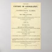 Poster Page de titre Cours complet de géographie (Devant)