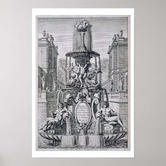 Poster Page de titre de 'Fontaine et jets d'eau dans l'It (Devant)