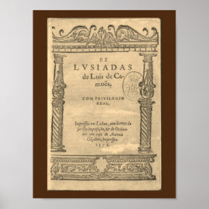 Poster Page de titre de Os Lusíadas - 1572 ed