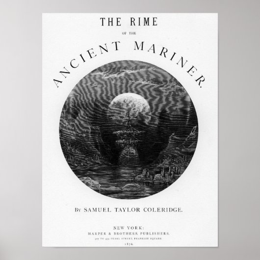 Poster Page de titre de 'The Rime of the Ancient Mariner' (Devant)