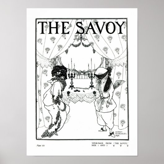 Poster Page de titre de 'The Savoy' No. 1 et 2, 1896 (lis (Devant)