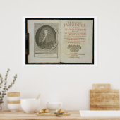 Poster Page de titre et frontispice portrait de l'auteur (Cuisine)