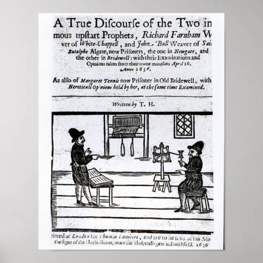 Poster Page de titre "Un vrai discours des deux �" (Devant)