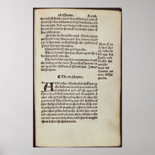Poster Page des textes de vieux testament