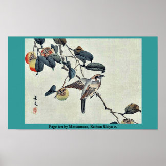 Poster Page dix de Matsumura, Keibun Ukiyo-e.